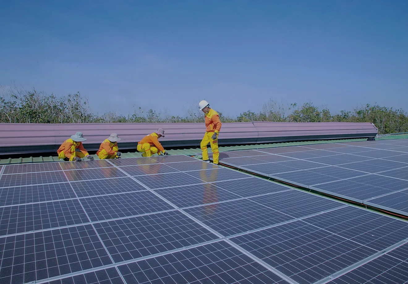 Centrale photovoltaïque sur bâtiment